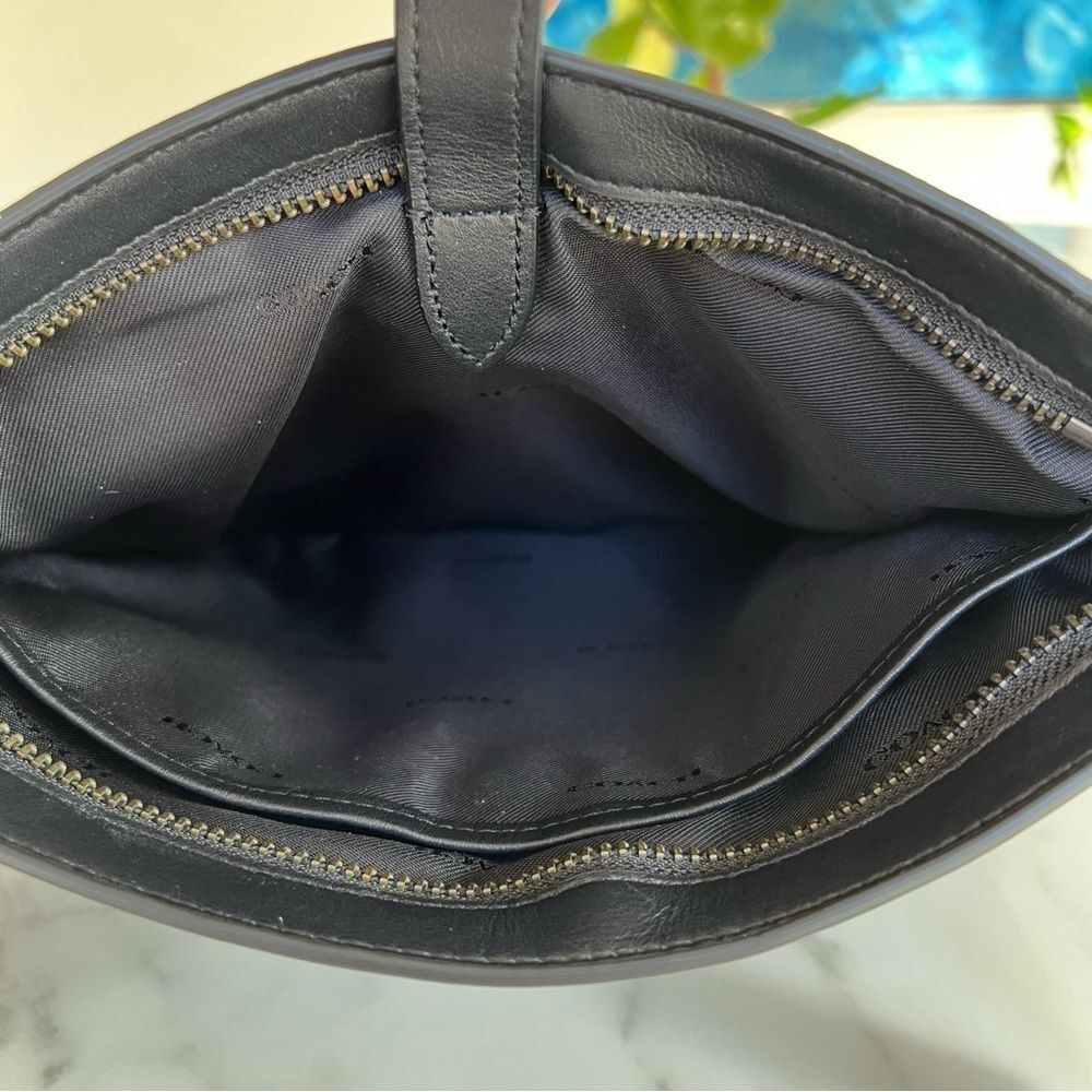 NWOT Coach Metropolitan Slim Messenger In Signature Canvas Charcoal Black 68368 - Picture 11 of 13